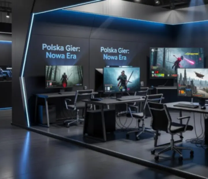 Kolaż zrzutów ekranu z najlepszych polskich gier